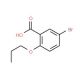 5-Bromo-2-propoxybenzoic acid (CAS 60783-91-7) - chemical structure image