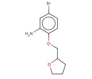 5-Bromo-2-(tetrahydro-2-furanylmethoxy)aniline - chemical structure image