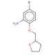 5-Bromo-2-(tetrahydro-2-furanylmethoxy)aniline - chemical structure image