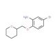 5-Bromo-2-(tetrahydro-2H-pyran-2-ylmethoxy)aniline - chemical structure image