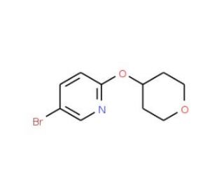 5-Bromo-2-(tetrahydropyran-4-yloxy)pyridine (CAS 494772-07-5) - chemical structure image