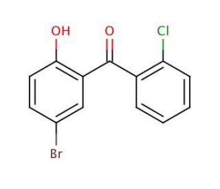 5-Bromo-2&prime;-chloro-2-hydroxybenzophenone (CAS 332104-54-8) - chemical structure image
