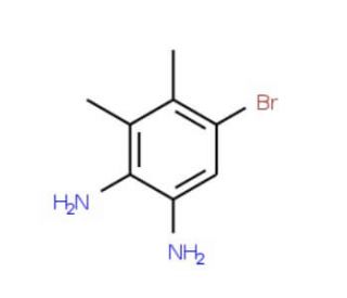 5-Bromo-3,4-dimethylbenzene-1,2-diamine (CAS 107100-16-3) - chemical structure image