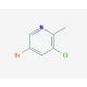 5-bromo-3-chloro-2-methylpyridine (CAS 914358-72-8) - chemical structure image