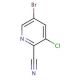 5-Bromo-3-chloropyridine-2-carbonitrile (CAS 945557-04-0) - chemical structure image