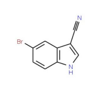 5-Bromo-3-cyanoindole (CAS 90271-86-6) - chemical structure image
