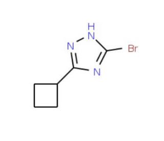 5-bromo-3-cyclobutyl-1H-1,2,4-triazole - chemical structure image