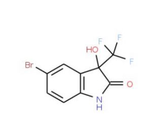 5-bromo-3-hydroxy-3-(trifluoromethyl)-2,3-dihydro-1H-indol-2-one - chemical structure image