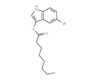 5-Bromo-3-indoxyl caprylate (CAS 133950-69-3) - chemical structure image