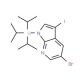 5-Bromo-3-iodo-1-triisopropylsilanyl-1H-pyrrolo[2,3-b]pyridine (CAS 875639-49-9) - chemical structure image