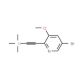 5-Bromo-3-methoxy-2-((trimethylsilyl)ethynyl)-pyridine (CAS 1087659-23-1) - chemical structure image