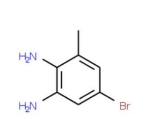 5-Bromo-3-methyl-1,2-benzenediamine (CAS 76153-06-5) - chemical structure image