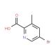5-Bromo-3-methyl-pyridine-2-carboxylic acid (CAS 886365-43-1) - chemical structure image