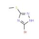 5-bromo-3-(methylthio)-1H-1,2,4-triazole - chemical structure image