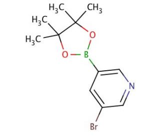 5-Bromo-3-pyridineboronic acid pinacol ester (CAS 452972-13-3) - chemical structure image