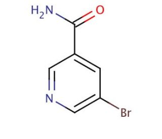 5-Bromo-3-pyridinecarboxamide (CAS 28733-43-9) - chemical structure image