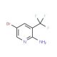 5-Bromo-3-(trifluoromethyl)-2-pyridinylamine (CAS 79456-34-1) - chemical structure image