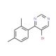 5-Bromo-4-(2,4-dimethylphenyl)pyrimidine (CAS 941294-39-9) - chemical structure image