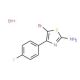 5-Bromo-4-(4-fluorophenyl)-1,3-thiazol-2-amine hydrobromide - chemical structure image