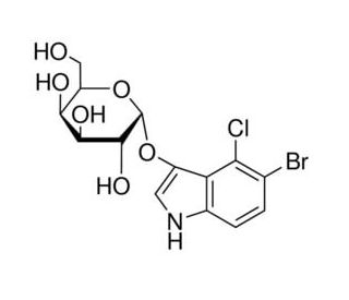 5-Bromo-4-chloro-3-indolyl &alpha;-D-galactopyranoside (CAS 107021-38-5) - chemical structure image