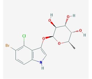 5-Bromo-4-chloro-3-indolyl-&alpha;-L-fucopyranoside (CAS 171869-92-4) - chemical structure image