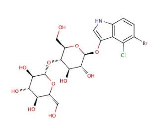 5-Bromo-4-chloro-3-indolyl &beta;-D-cellobioside (CAS 177966-52-8) - chemical structure image