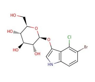 5-Bromo-4-chloro-3-indolyl &beta;-D-glucopyranoside (CAS 15548-60-4) - chemical structure image