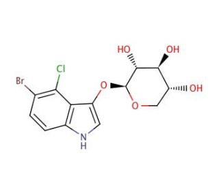 5-Bromo-4-chloro-3-indolyl &beta;-D-xylopyranoside (CAS 207606-55-1) - chemical structure image