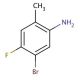 5-Bromo-4-fluoro-2-methylaniline (CAS 627871-16-3) - chemical structure image