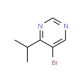 5-Bromo-4-isopropylpyrimidine (CAS 951884-28-9) - chemical structure image