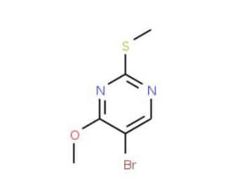 5-Bromo-4-methoxy-2-(methylthio)pyrimidine (CAS 81560-09-0) - chemical structure image