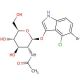 5-Bromo-6-chloro-3-indolyl-N-acetyl-β-D-glucosaminide (CAS 5609-91-6) - chemical structure image