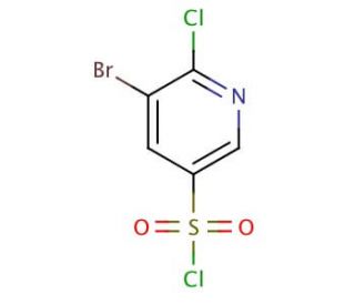 5-Bromo-6-chloropyridine-3-sulfonyl Chloride (CAS 216394-05-7) - chemical structure image