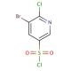 5-Bromo-6-chloropyridine-3-sulfonyl Chloride (CAS 216394-05-7) - chemical structure image