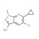 5-Bromo-6-cyclopropyl-1-methyl-1H-pyrazolo[3,4-b]pyridin-3-amine - chemical structure image