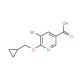 5-Bromo-6-(cyclopropylmethoxy)nicotinic acid - chemical structure image
