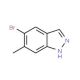 5-Bromo-6-methyl-1H-indazole (CAS 885223-72-3) - chemical structure image
