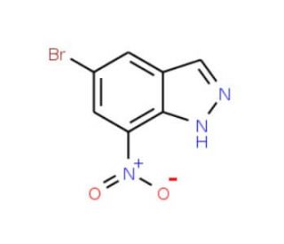 5-Bromo-7-nitro-1H-indazole (CAS 316810-82-9) - chemical structure image