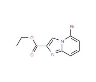 5-Bromo-imidazo[1,2-a]pyridine-2-carboxylic acid ethyl ester (CAS 135995-46-9) - chemical structure image