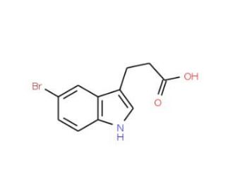 5-Bromo-Indol-3-propionic acid (CAS 54904-23-3) - chemical structure image