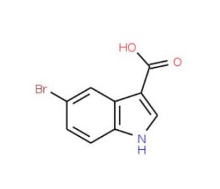 5-Bromo-indole-3-carboxylic acid (CAS 10406-06-1) - chemical structure image