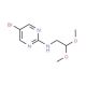 5-Bromo-N-(2,2-dimethoxyethyl)pyrimidin-2-amine (CAS 885267-37-8) - chemical structure image