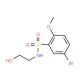 5-Bromo-N-(2-hydroxyethyl)-2-methoxybenzenesulphonamide (CAS 871269-14-6) - chemical structure image