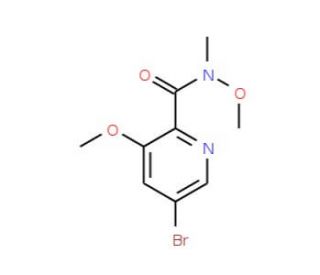 5-Bromo-N,3-dimethoxy-N-methylpicolinamide - chemical structure image