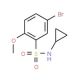 Struttura molecolare di 5-Bromo-N-cyclopropyl-2-methoxybenzenesulphonamide, Numero CAS: 914302-35-5 5-Bromo-N-cyclopropyl-2-methoxybenzenesulphonamide (CAS 914302-35-5) - chemical structure image