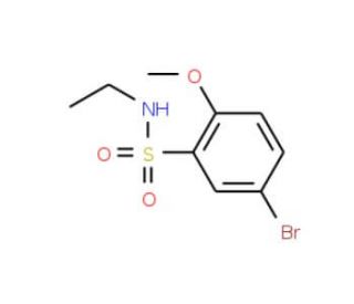5-Bromo-N-ethyl-2-methoxybenzenesulphonamide (CAS 717892-29-0) - chemical structure image