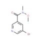 Structure moléculaire de 5-Bromo-N-methoxy-N-methylnicotinamide, Numéro CAS: 183608-47-1 5-Bromo-N-methoxy-N-methylnicotinamide (CAS 183608-47-1) - chemical structure image