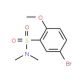 Estructura molecular de 5-Bromo-N,N-dimethyl-2-methoxybenzenesulphonamide, Número CAS: 871269-16-8 5-Bromo-N,N-dimethyl-2-methoxybenzenesulphonamide (CAS 871269-16-8) - chemical structure image
