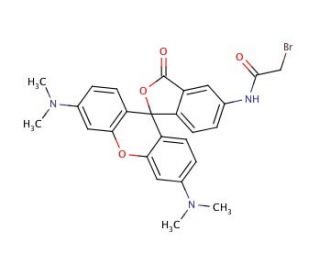 5-[Bromoacetamido]tetramethylrhodamine (CAS 166442-38-2) - chemical structure image