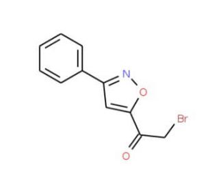 5-(Bromoacetyl)-3-phenylisoxazole (CAS 14731-14-7) - chemical structure image